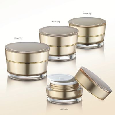 Good price Acrylic Empty Cosmetic Jars In 67/76mm Diameter For Cosmetics Cream online
