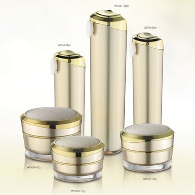 Good price Golden Square Acrylic Cosmetic Containers Cosmetic Packaging Jars WDA1-50g-A 72.5*62mm online