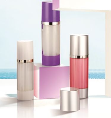 Good price Round Shape Dual Chamber Cream Bottle with 15ml *2 / 25ml *2 Capacity and Acrylic Material for Cosmetic Packaging online