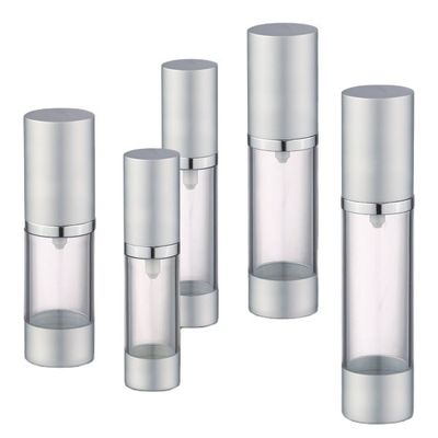 Good price PP Collar 15ml 20ml 30ml 40ml 50ml Cylinder Shape Airless Bottle with Pump Sprayer online