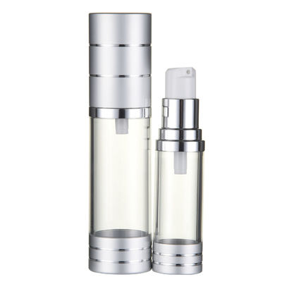 Good price 15ml 20ml 30ml 40ml 50ml Plastic Cylinder Airless Cosmetic Bottle AS Screen Printing online
