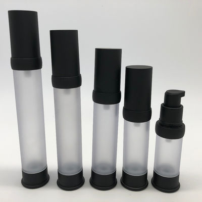 Good price 15-35ml Black Color Airless Plastic Lotion Bottle Perfect for Skin Care Solutions online